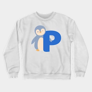 Animal alphabet P Crewneck Sweatshirt